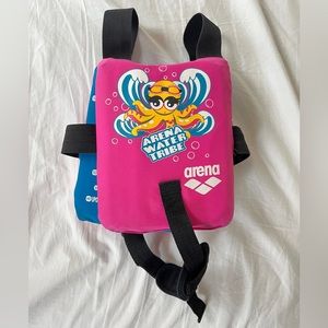 Arena | Toddler Wearable Swim Pad/Flotation Aid | pink and blue | 2-6 years